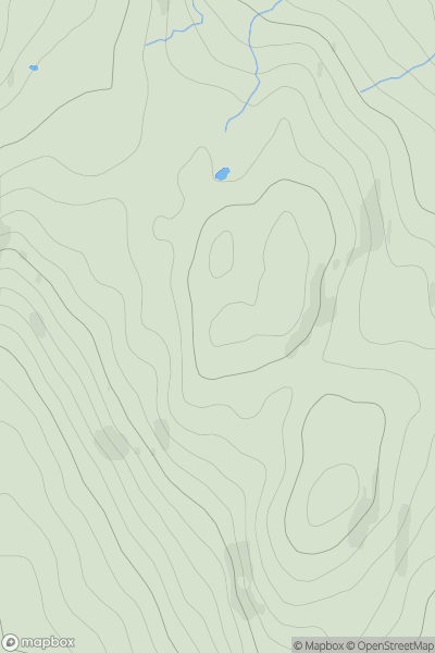 Thumbnail image for Maol nan Damh [Jura, Scarba and Colonsay] [NR617887] showing contour plot for surrounding peak